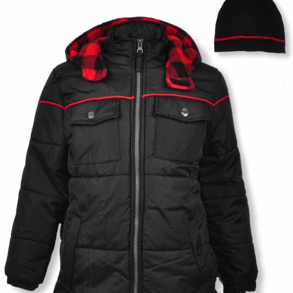 iXtreme Boys Sz 4 Puffer Jacket Hooded Zip Up